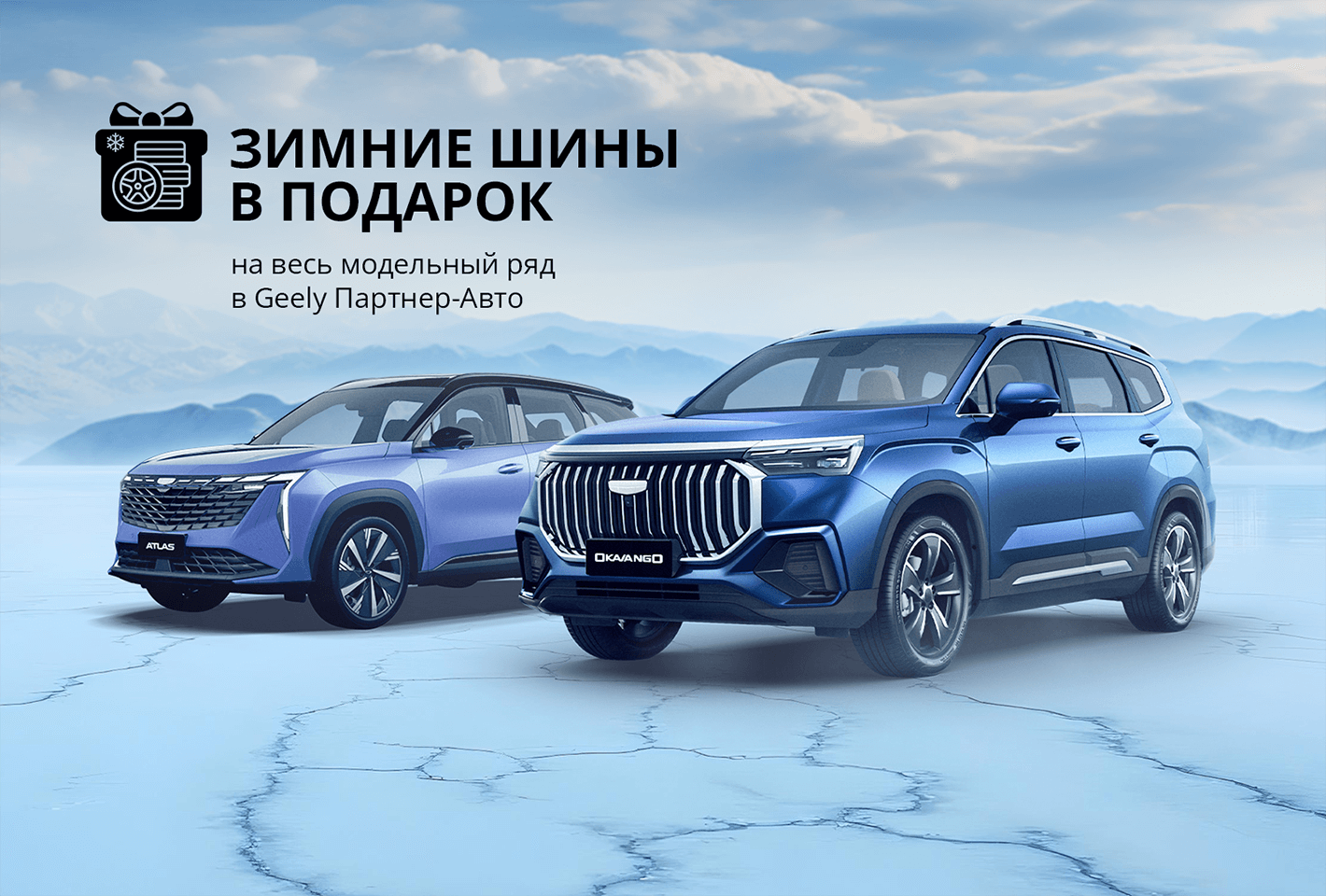 Комплект зимних шин в подарок!