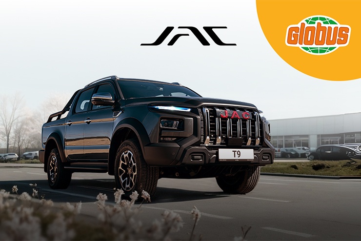 Брутальный пикап JAC T9 – к летнему сезону в «Глобус»