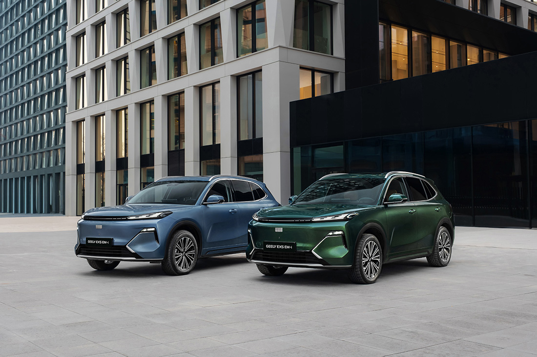 Geely объявляет цены на новый гибридный кроссовер  Geely EX5 EM-i для российского рынка