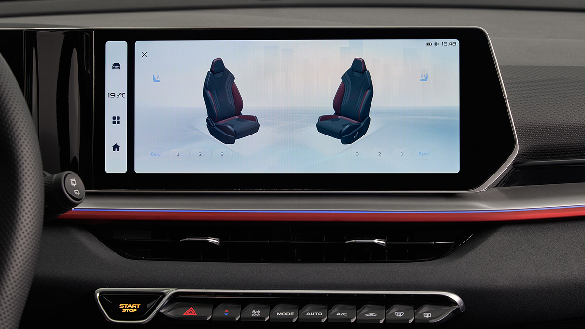 Подогрев сидений и обогрев стекла Geely зимой