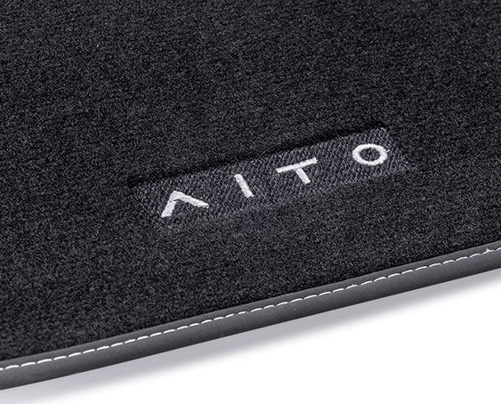 Коврик в багажник 6-местного AITO M7 (с разложенным 3-им рядом, текстиль)