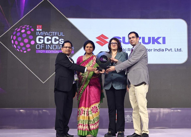 У SUZUKI НАГРАДА “IMPACTFUL GCCs OF INDIA”