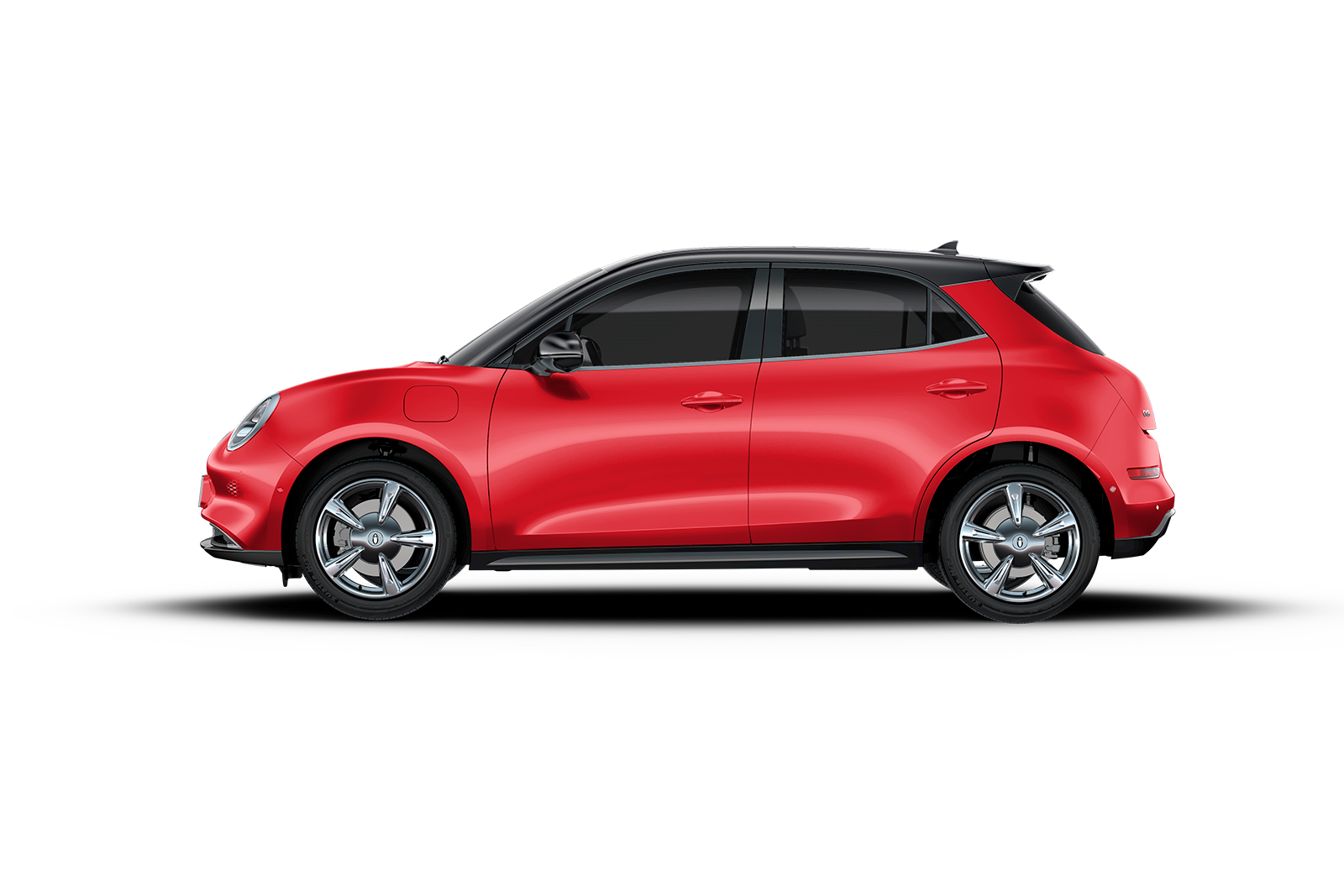 Пламенный красный / черная крыша