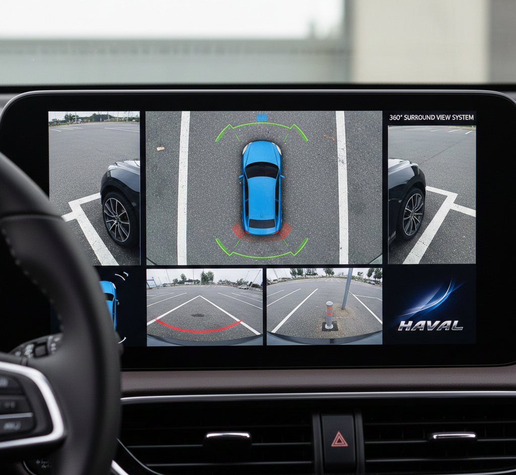 Обзор системы кругового обзора в Haval: точность картинки и помощь при парковке